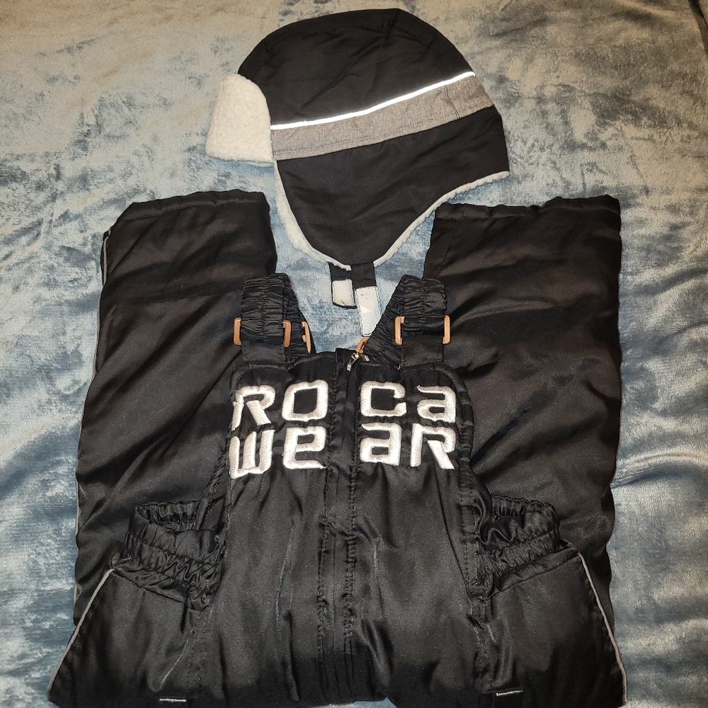 Rocawear Bib Overall Snow Pant with Hat